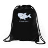 it's shark week y'all Drawstring Bags