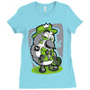 bird and money Ladies Fitted T-Shirt