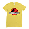 Daddysaurus Jurassic Park Ladies Fitted T-Shirt