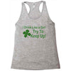 drink like a girl Racerback Tank