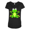 frog cute Maternity Scoop Neck T-shirt