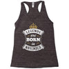 Legends Are Born In November Racerback Tank