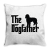 the dogfather labradoodle Throw Pillow