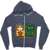 scaredy cats Zipper Hoodie