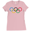 olympic rings Ladies Fitted T-Shirt