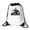i am welder Drawstring Bags