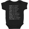 Dream Like Martin Baby Bodysuit