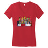 the big bang theory simpsons, ideal gift or birthday present funny Women's V-Neck T-Shirt