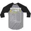October Girl Facts Scorpio 3/4 Sleeve Shirt