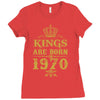 kings are born in 1970 Ladies Fitted T-Shirt
