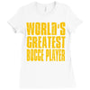world greatest bocce Ladies Fitted T-Shirt