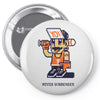 never surrender Pin-back button