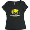 visit tilted towers fortnite Women's Triblend Scoop T-shirt