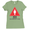 404 error girlfriend not found Ladies Fitted T-Shirt