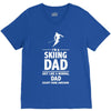 i'm a skiing dad   daddy V-Neck Tee