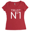 trust no Women's Triblend Scoop T-shirt