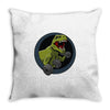 big guns black backing Throw Pillow