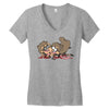 zombies!! Women's V-Neck T-Shirt