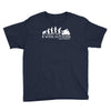 motorbike motorcycle ape to evolution sticker transfer iron on Youth Tee