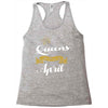 queens are born in april Racerback Tank