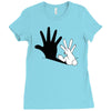 rabbit hand shadow Ladies Fitted T-Shirt