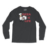pizza is love pizza is life Long Sleeve Shirts