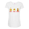 money power woman Maternity Scoop Neck T-shirt