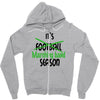its marching band season green Zipper Hoodie