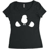 Chicken and Little Chick Women's Triblend Scoop T-shirt