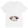 July Peeking Out Asian Baby Boy V-Neck Tee