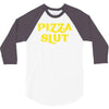 pizza slut funny diet gym workout new 3/4 Sleeve Shirt