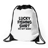 luck fishing Drawstring Bags