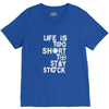 life is too short to stay stock V-Neck Tee