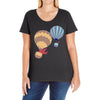 hot bear balloon Ladies Curvy T-Shirt