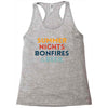 Summer Night Bonfires Beer Racerback Tank