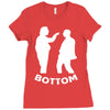 bottom eye poke Ladies Fitted T-Shirt