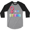 Women's March We are Strong 3/4 Sleeve Shirt