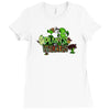 plants vs Ladies Fitted T-Shirt