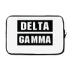 Delta Gamma Black Laptop sleeve