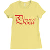 pizza Ladies Fitted T-Shirt