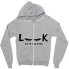Look Me in The Eyes Zipper Hoodie