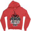 Kraken Loves Boat Zipper Hoodie