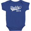 daddy since 2015   mens funny Baby Bodysuit