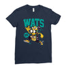 wats (2) Ladies Fitted T-Shirt