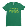 best sister crazy scary Ladies Fitted T-Shirt