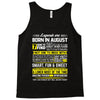 Legends Are Born In August Tank Top