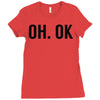 oh ok awesome Ladies Fitted T-Shirt