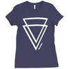 summer men casual triangle Ladies Fitted T-Shirt