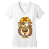 pirate owl Women's V-Neck T-Shirt