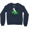 To The Disco (Unicorn Riding Triceratops) Crewneck Sweatshirt